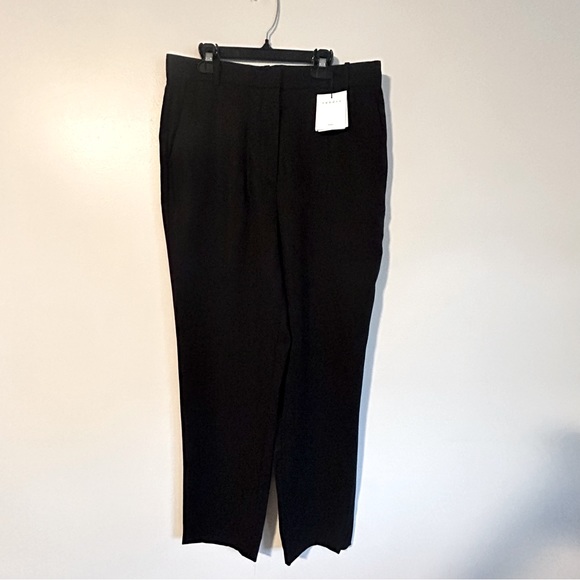Sandro NWT Designer Black Lassy High-Waist StraightTrousers Size 40/US8/USL - Picture 7 of 14